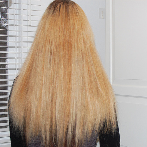 hairextensions van kort naar lang – blond